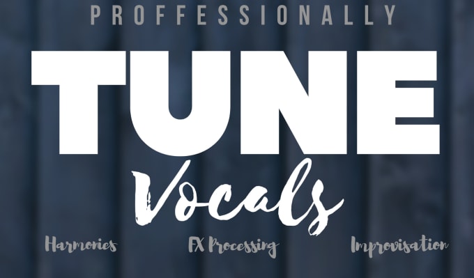 Gig Preview - Tune vocal,add harmony and process it vocals