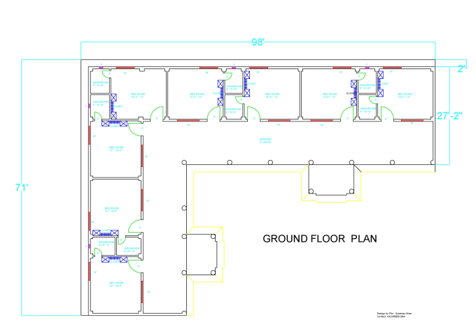 Gig Preview - Make your architectural drawing in autocad