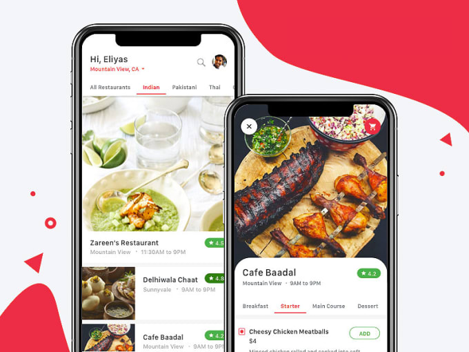 Gig Preview - Design UI UX of food delivery app or website