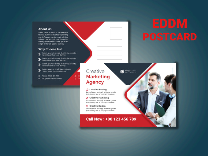 Gig Preview - Do a professional postcard or eddm postcard design