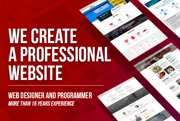 Gig Preview - Create a professional website design for your business