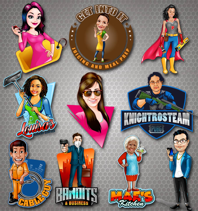 Gig Preview - Do cartoon caricature mascot character logo vector illustration