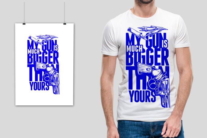 Gig Preview - Do creative typography and custom t shirt design