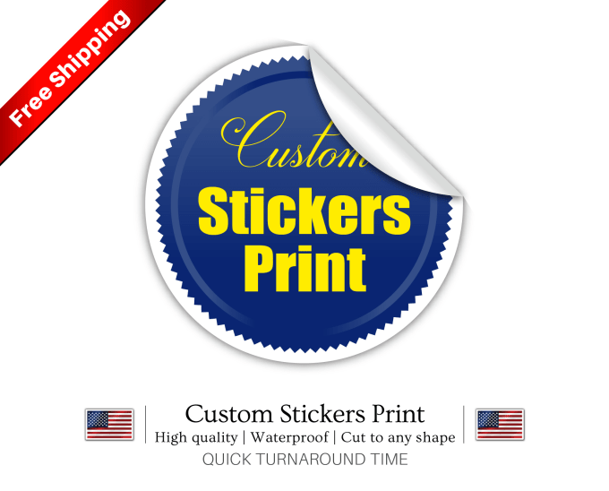 Gig Preview - Print custom stickers vinyl waterproof