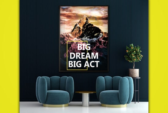 Gig Preview - Create amazing mockups and canvas wall art design