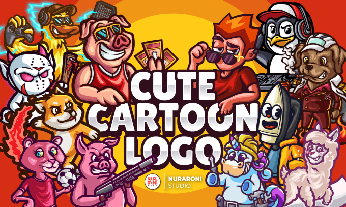 Gig Preview - Design cartoon, mascot, character logo for your business