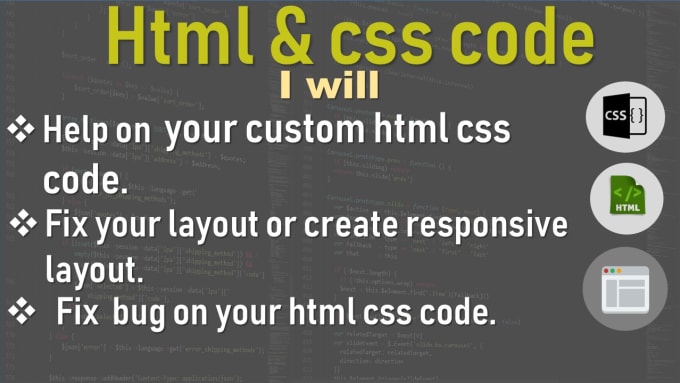 Gig Preview - Create custom html CSS pages and fix css layout issues