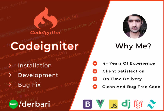 Gig Preview - Fix and develop PHP laravel and codeigniter websites