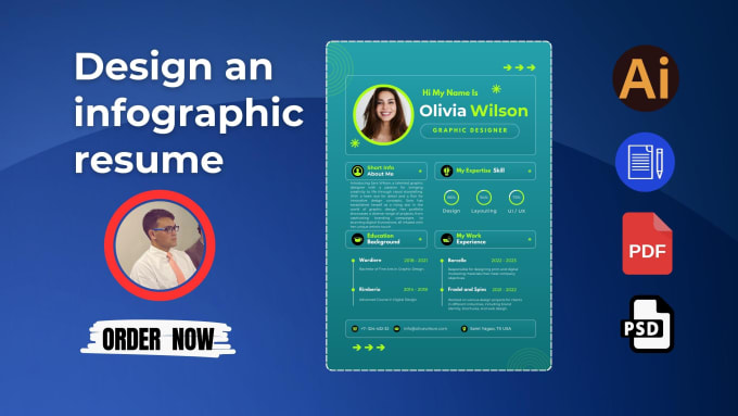 Gig Preview - Design an infographic resume