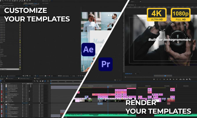 Gig Preview - Edit after effects template or do custom animation