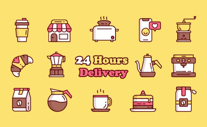 Gig Preview - Design custom vector icon set in 24 hours