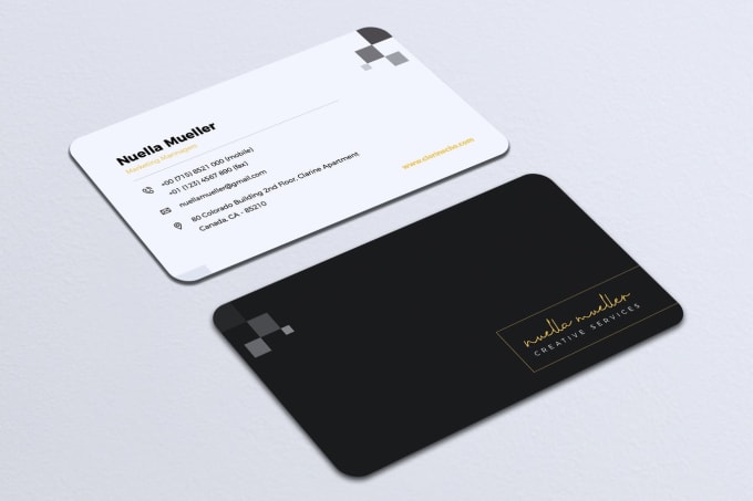 Gig Preview - Design minimalist, elegant business card