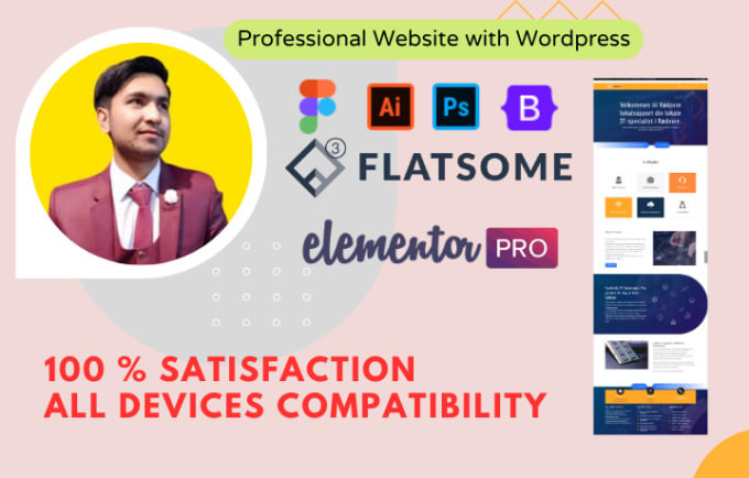 Bestseller - create wordpress website design and be elementor pro expert