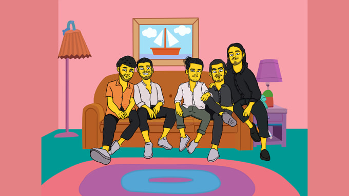 Gig Preview - Make awesome simpsons style portrait of you