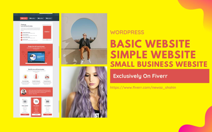 Gig Preview - Create basic website, simple website or basic wordpress website professionally