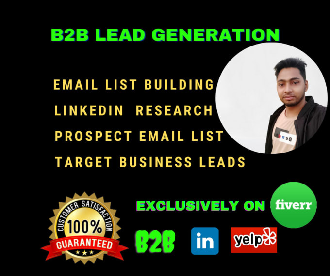 Gig Preview - Do b2b lead generation, email list building