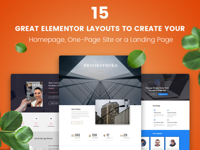 Gig Preview - Design responsive wordpress website using elementor pro page builder