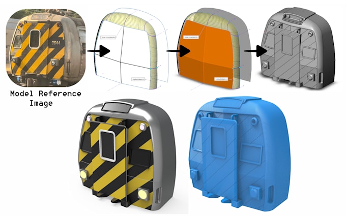 Gig Preview - Design 3d cad model for 3d printing prototype, modify stl file