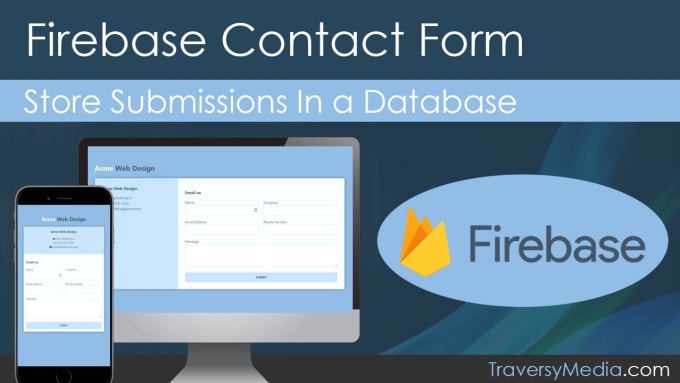 Gig Preview - Connect your contact form with  database firebase