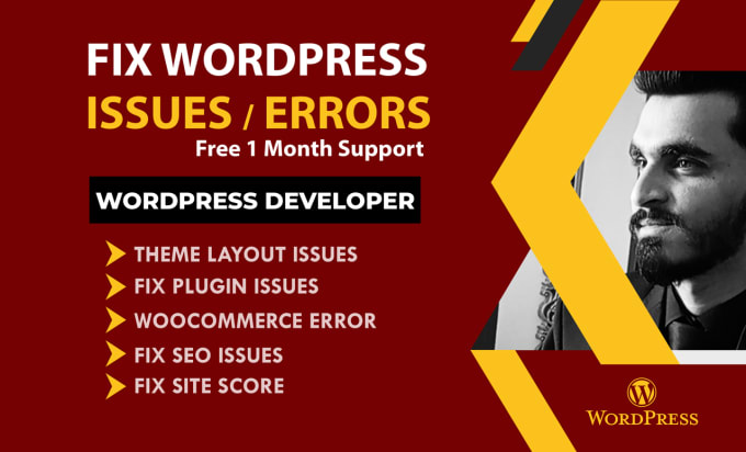 Gig Preview - Fix wordpress issues and do wordpress website customization