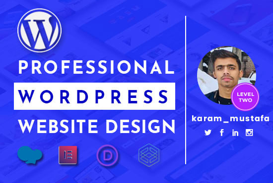 Gig Preview - Create modern and responsive wordpress website design