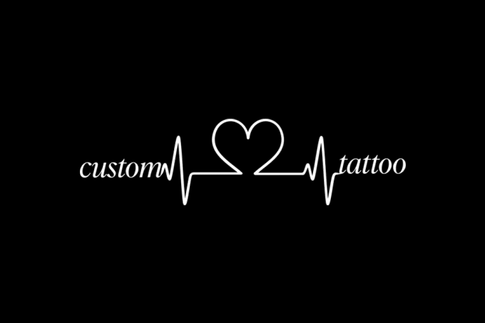 Gig Preview - Design a custom heartbeat tattoo