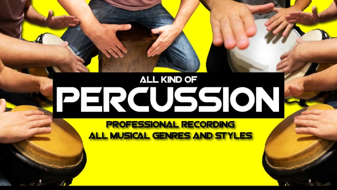 Gig Preview - Record all kind of percussion for your productions and songs