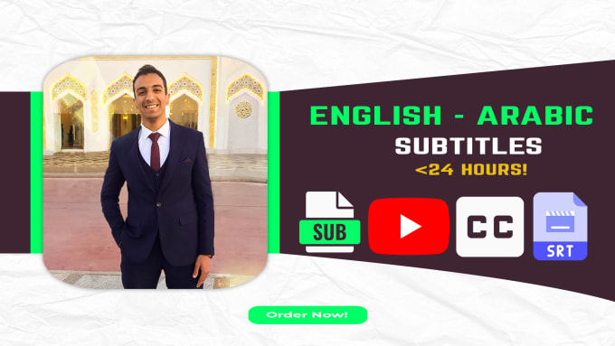 Gig Preview - Translate and add english and arabic subtitles for your videos fast