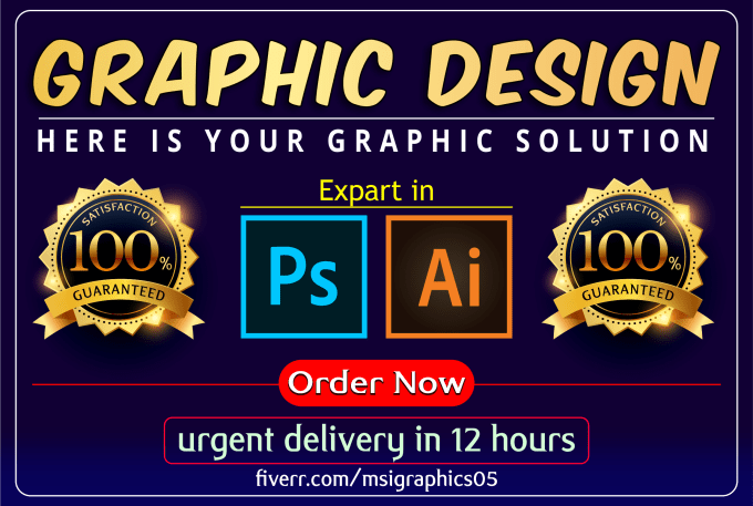 Gig Preview - Do your graphic solution in 12 hours