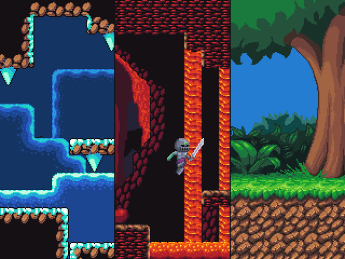 Gig Preview - Make 2d platformer side view tilesets