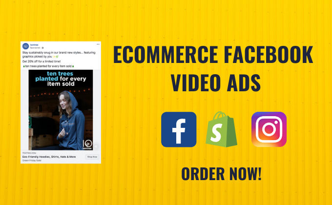 Gig Preview - Create an engaging facebook ads video for ecommerce business