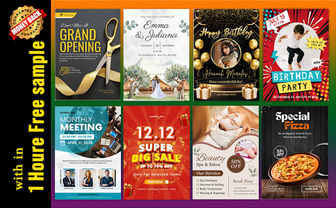 Gig Preview - Create stunning flyers, posters, and brochures