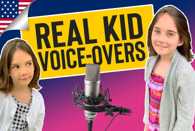 Gig Preview - Record a real american female child voice over