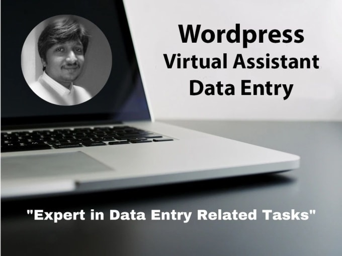 Gig Preview - Do data entry, virtual assistant, wordpress jobs