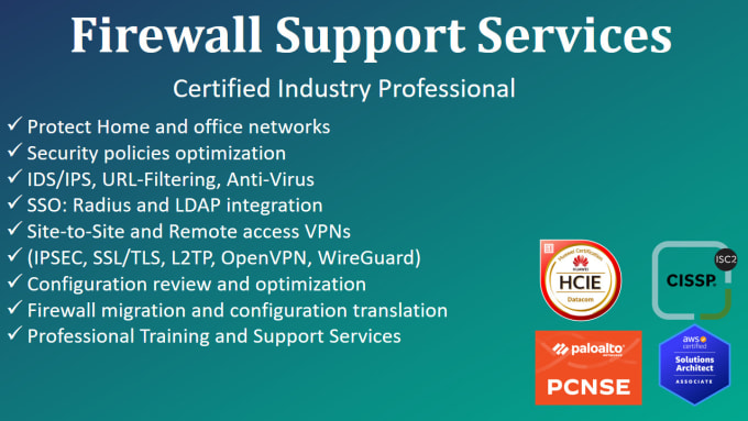 Gig Preview - Configure and troubleshoot pfsense, opnsense firewall