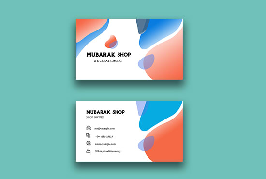 Gig Preview - Create a professional,  unique business card for you