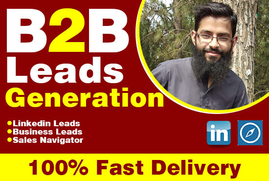 Gig Preview - Do b2b linkedin lead generation,business leads and data collection