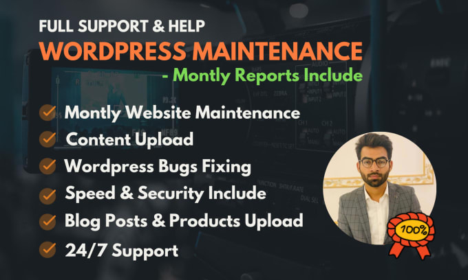 Gig Preview - Do wordpress website maintenance and wordpress help, support