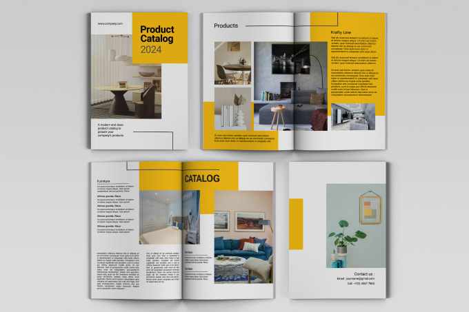 Gig Preview - Create modern product catalog design with indesign