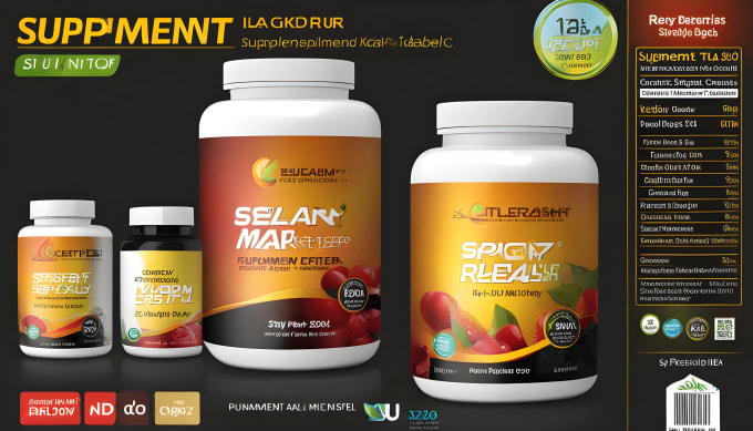 Gig Preview - Do supplement label design,product label,protein label