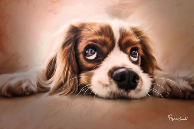 Gig Preview - Turn your pet portrait into beautiful digital painting