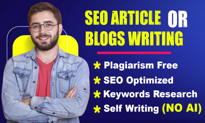 Gig Preview - Do SEO article writing or blog post writing for you