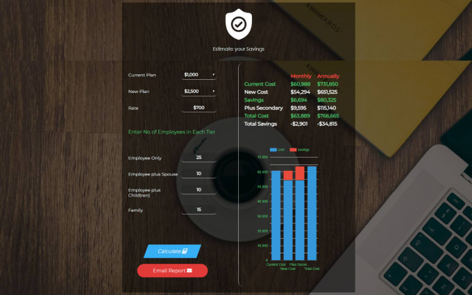 Gig Preview - Convert excel spreadsheet calculator to wordpress plugin