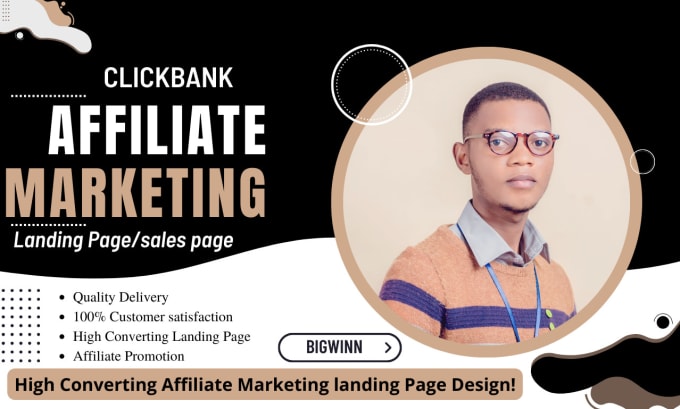 Gig Preview - Build clickbank affiliate marketing sales page, funnel, or website