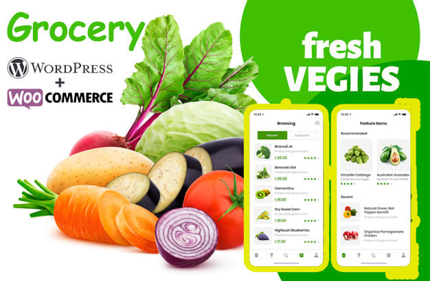 Gig Preview - Woocommerce grocery store with android webapp and adblocker