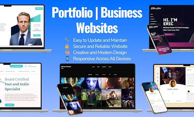 Gig Preview - Create personal portfolio website, business website