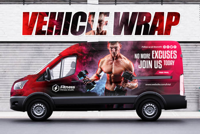 Gig Preview - Create stunning vehicles wrap design in 24 hours