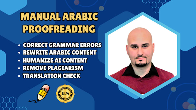 Gig Preview - Proofread your arabic content or english to arabic translations