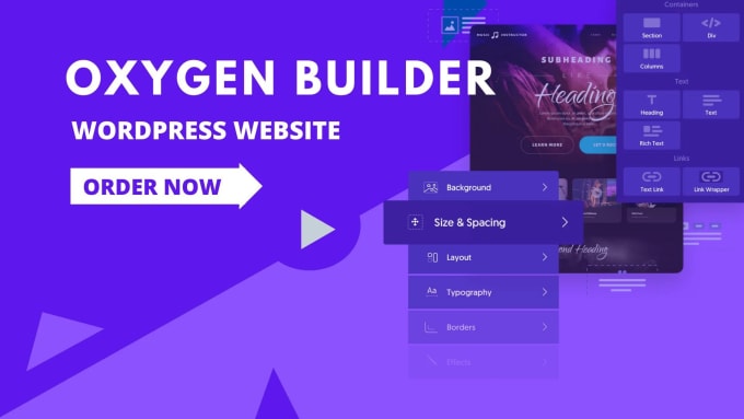 Gig Preview - Redesign your business website using oxygen, breakdance builder