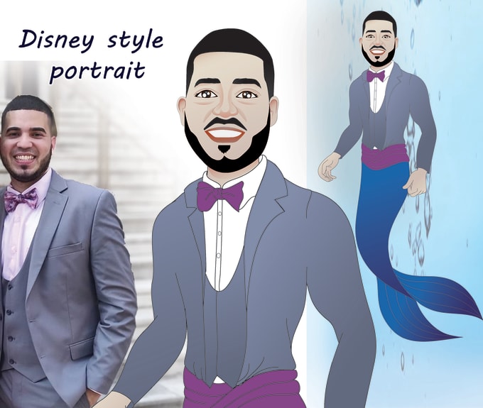 Gig Preview - Portrait a cartoon character with any style you wish